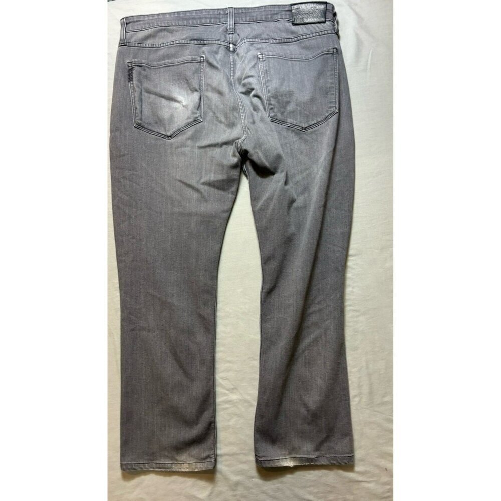 Men's Paige Jeans Lennox Slim Straight Stretch Denim Gray 36x25 - Picture 4 of 12